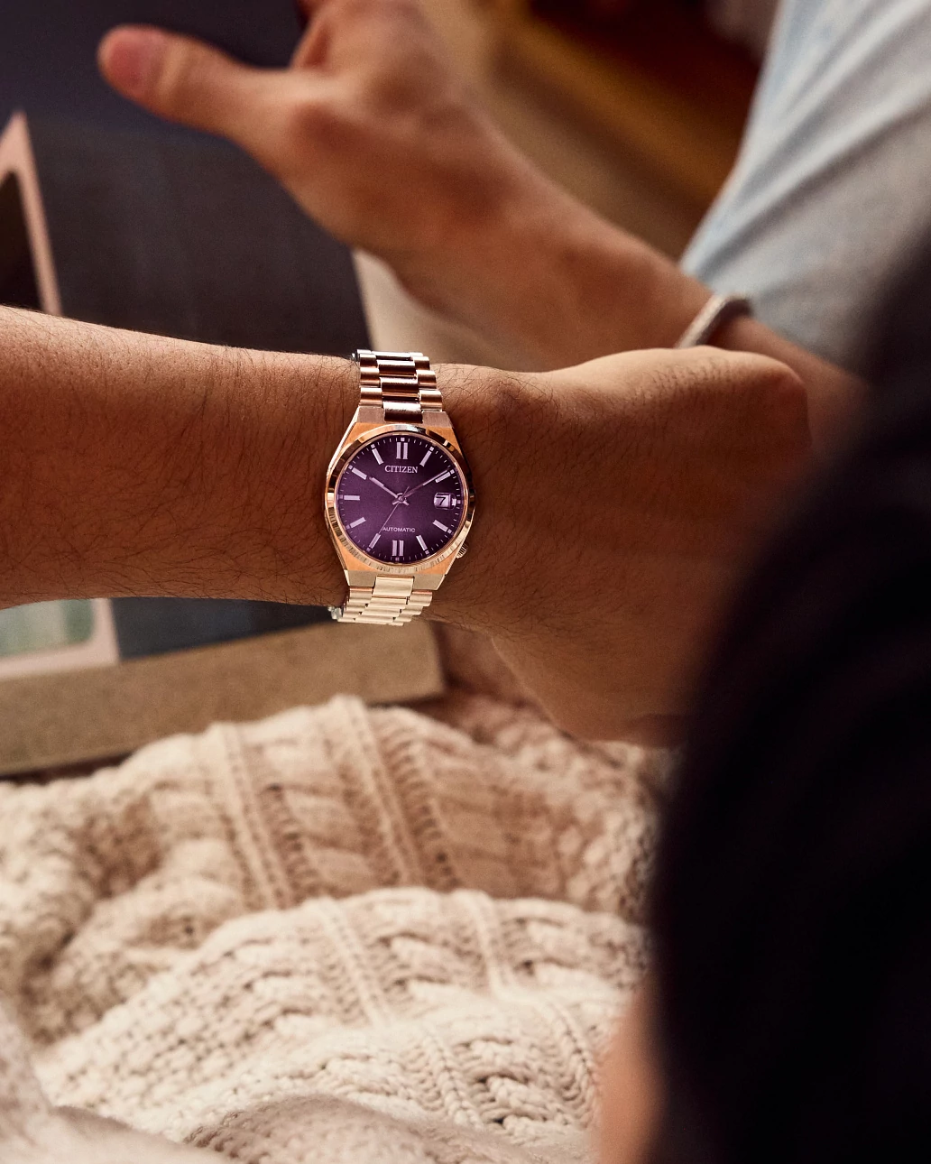 CITIZEN TSUYOSA 37mm パープル